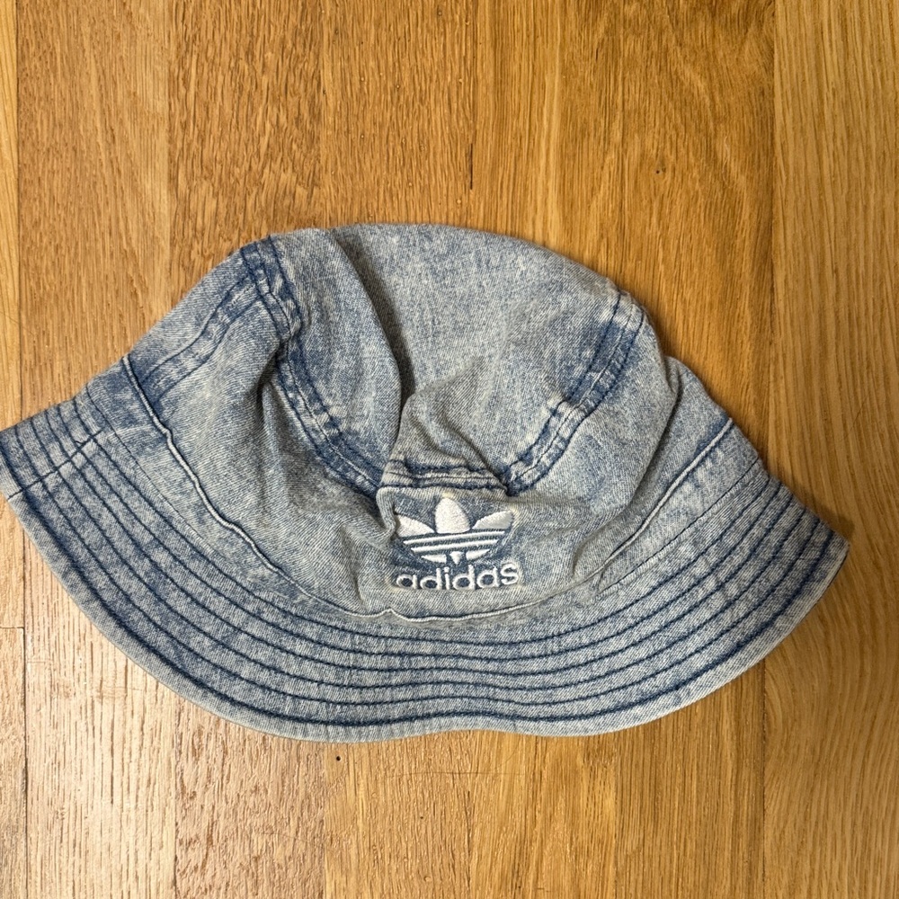 Adidas Light Blue Denim Bucket Hat